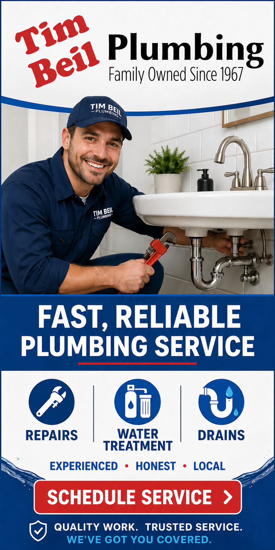 Banner Promotion for Water Heaters by Tim Beil Plumbing Banner Promotion for Water Heaters by Tim Beil Plumbing
