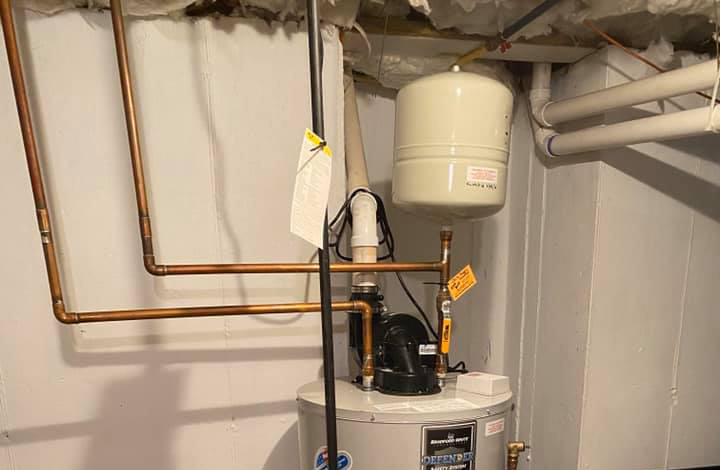 Expansion tank installation on water heater Expansion tank installation on water heater