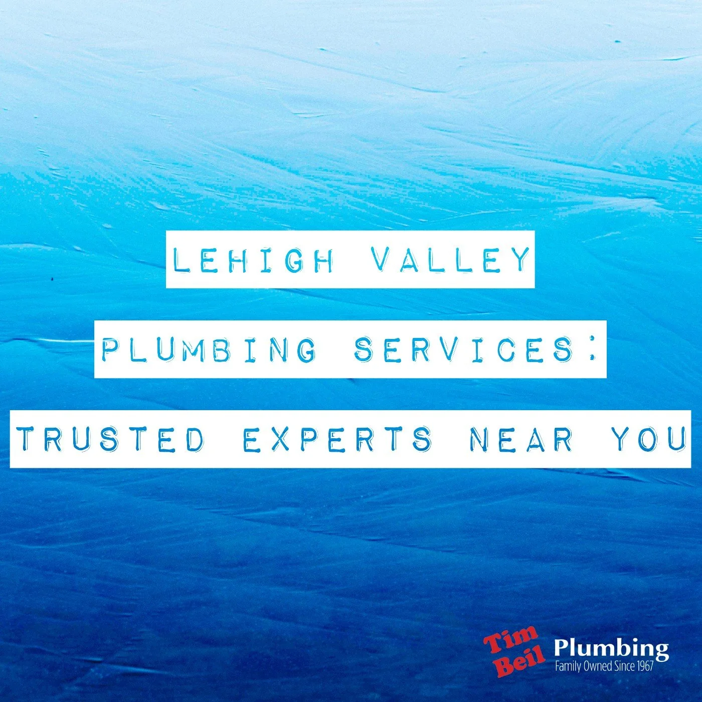 Lehigh Valley Plumbing Services: Trusted Experts Near You