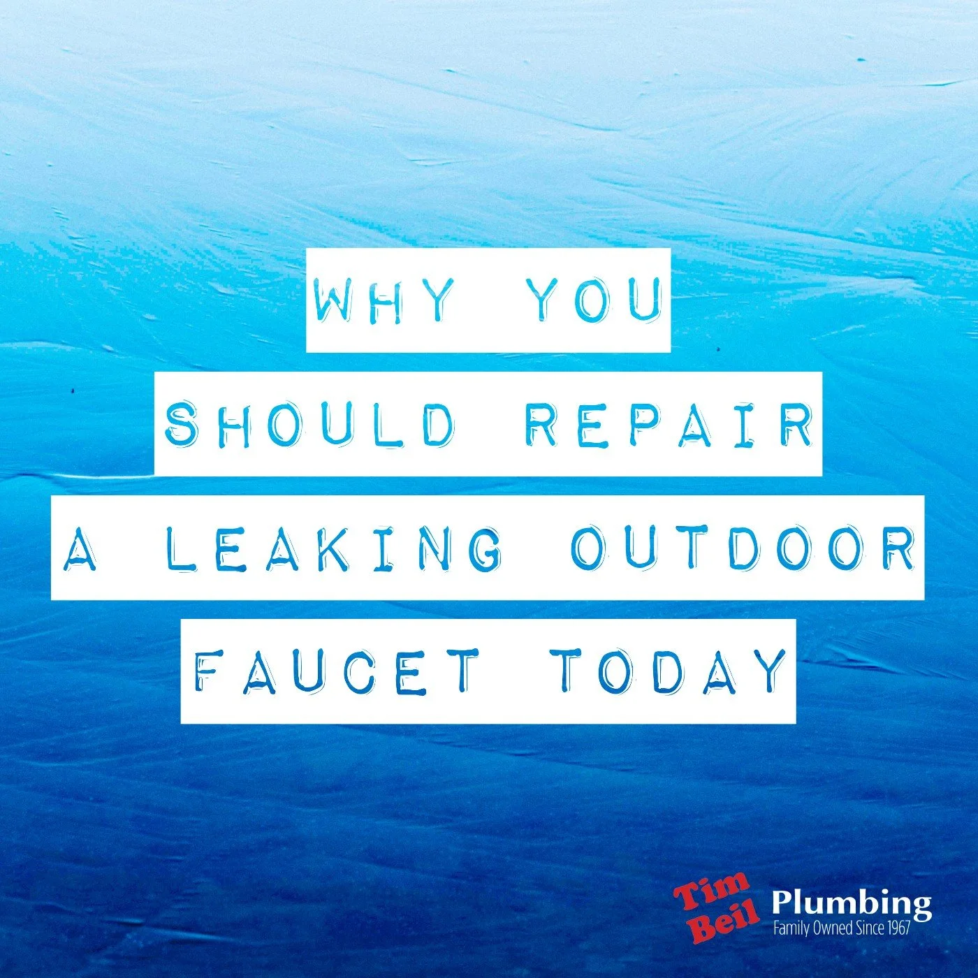 Why You Should Repair a Leaking Outdoor Faucet Today